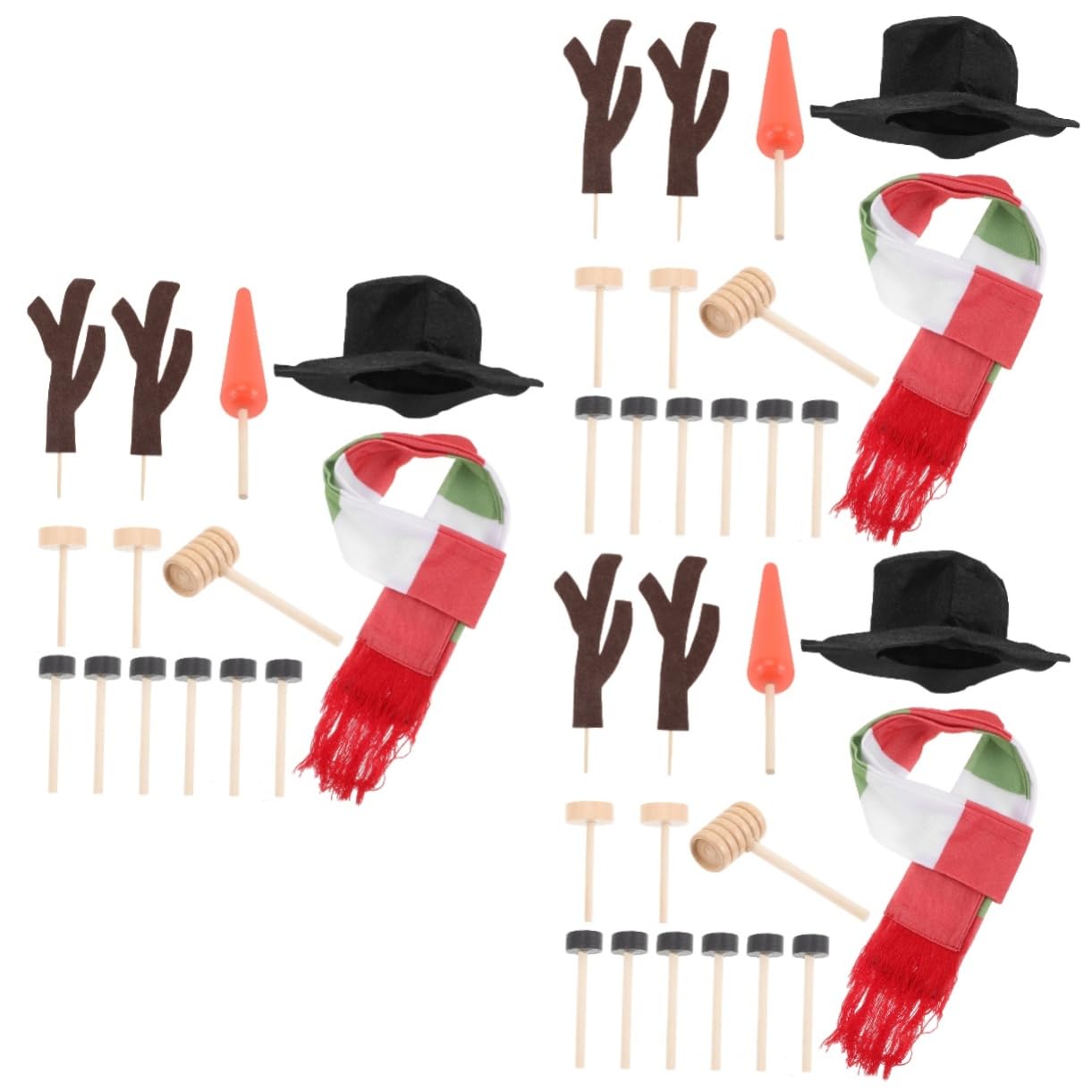 Ciieeo 3 Juegos Accesorio De Vestir De Muñeco De Nieve Accesorios De Bricolaje Muñeco De Nieve Decoración Navideña Manos De Palo De Muñeco De Nieve Accesorio De Muñeco De Nieve De Madera
