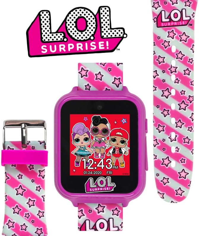 Back view of L.O.L. Surprise Kids Smart Watch showing USB port