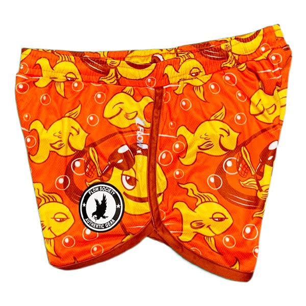 Flow Society Girls Gold Flow Fish Athletic Short2