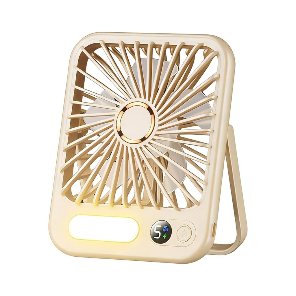 Petit ventilateur de bureau rechargeable pour travailler au frais durant la canicule