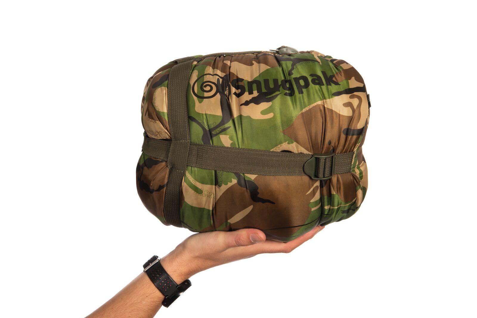 Snugpak Sleeper Zero WGTE – Sac de couchage momie durable avec fibre isolée siliconée, température basse température -10 °C, fermeture éclair anti-accrocs, capuche élastique à cordon de serrage –
