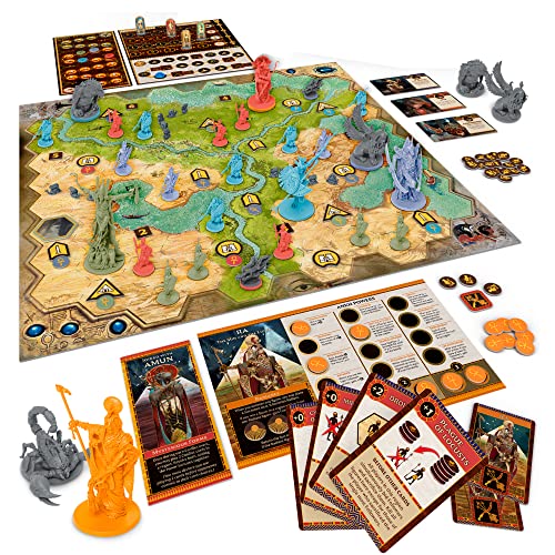 Ankh Gods Of Egypt Board Game (Base) | Ancient Egyptian Mythology Game With Miniatures | Strategy Game For Adults And Teens | Ages 14+ | 2-5 Players | Average Playtime 90 Minutes | Made By Cmon #TOP3