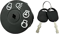 Vista 9 de Lawn Mower Ignition Switch with Key 5 terminals for MTD Craftsman Ariens Bad Boy Zero Turn Lawn Tractor 925-04659 725-04659 John Deer-e GY00191