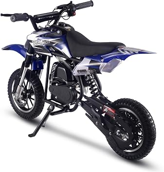 MotoTec DB-01 50cc 2-Stroke Kids Gas Dirt Bike Blue
