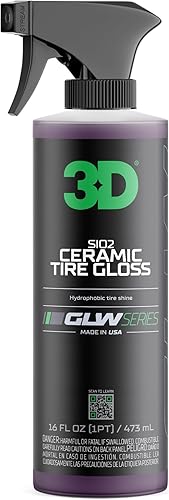 Miniatura 3 de 3D GLW Series SiO2 - Brillo de neumáticos de cerámica  Apósito de neumáticos hidrofóbicos de alto brillo  Protección UV, sin tirones  Aspecto húmedo