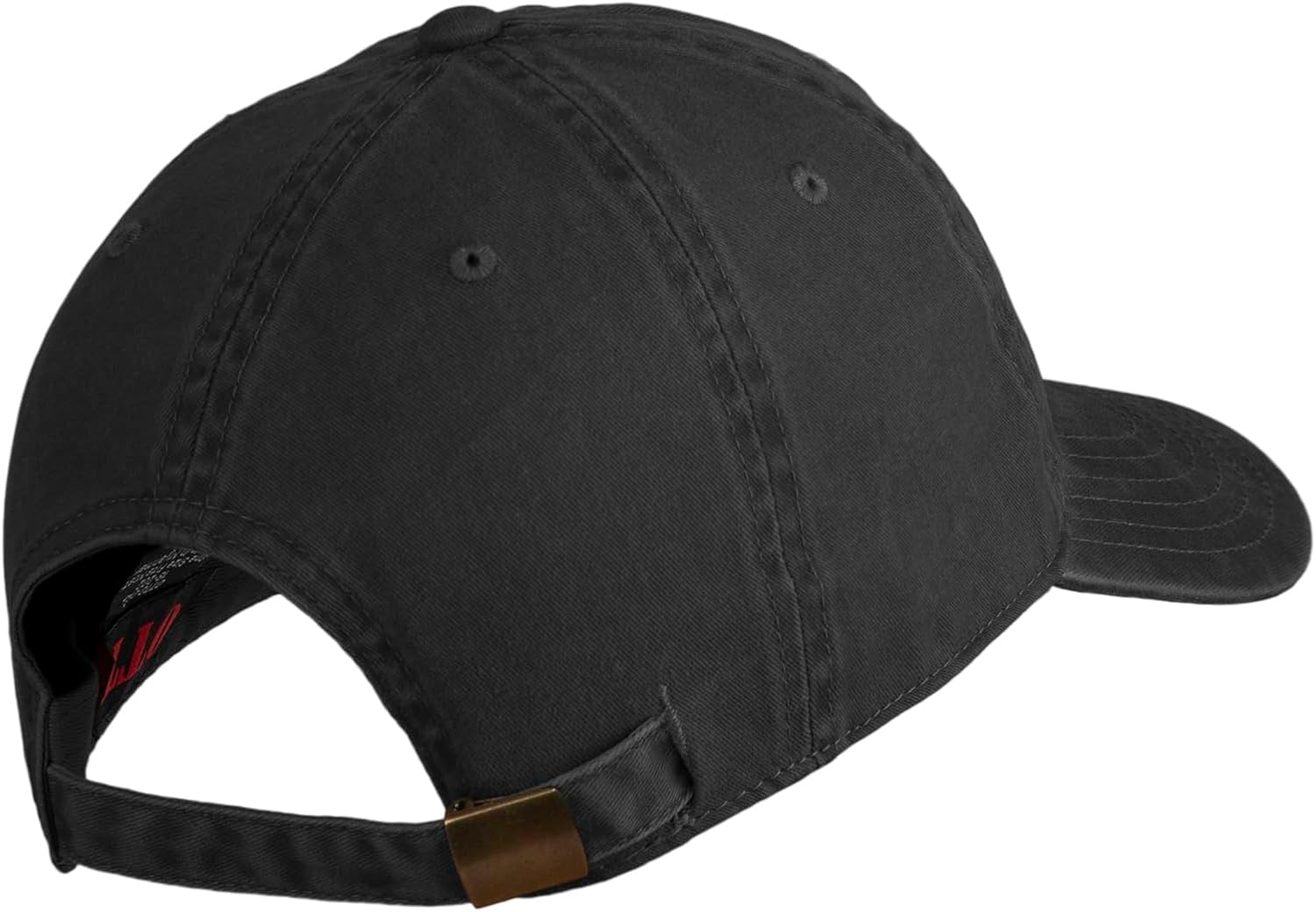 e4Hats.com Air Force Veteran Text Embroidered Washed Solid Pigment Dyed Cotton Twill Brass Buckle Cap