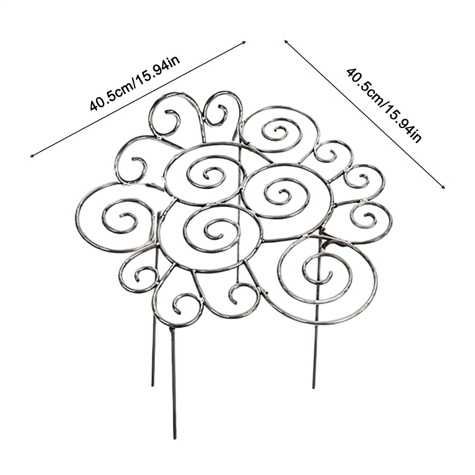 Tuteur pour Pivoines Lot de 2 Supports Réglables Robustes en Métal