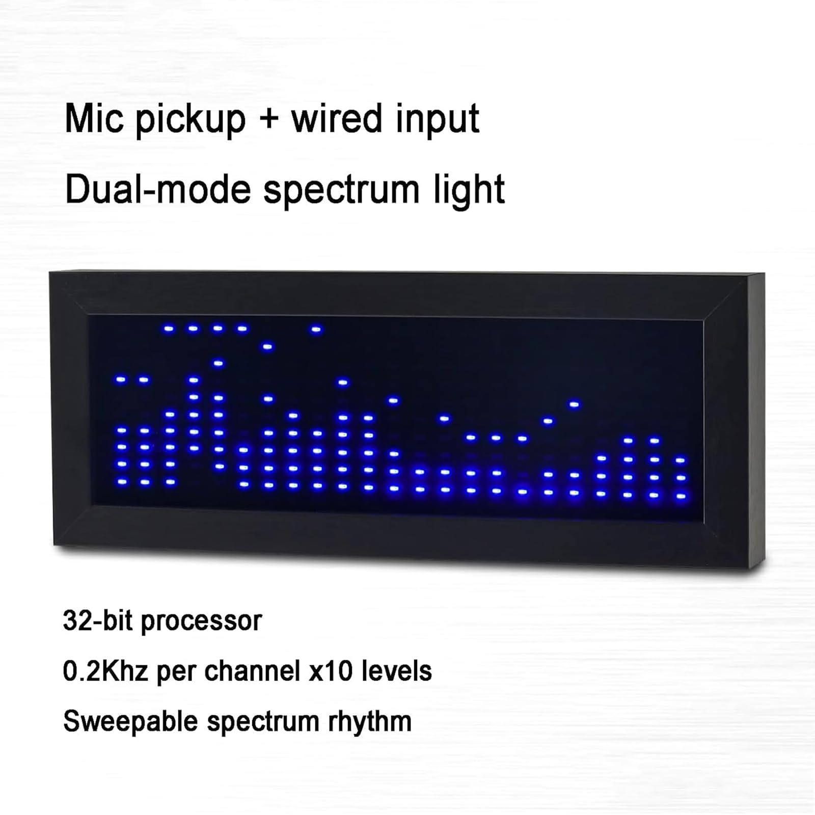Luz LED De Ritmo Musical, Pantalla RGB, Rango De Señal De Espectro Completo Y Control De Voz + Control De Línea, Alimentación Por USB, Para Escritorio, Mesita De Noche, Coche, Oficina, Regalo