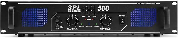 Pa HIFI Amplifier Skytec SPL 500 1600 W USB SD MP3