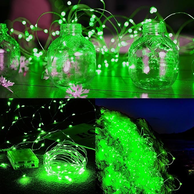 Image of MANSAA M6 USB LED String Light | 10 Meter 100 LEDs | Green Color | USB Operated | Home Decor LED Light (Green PK2)
