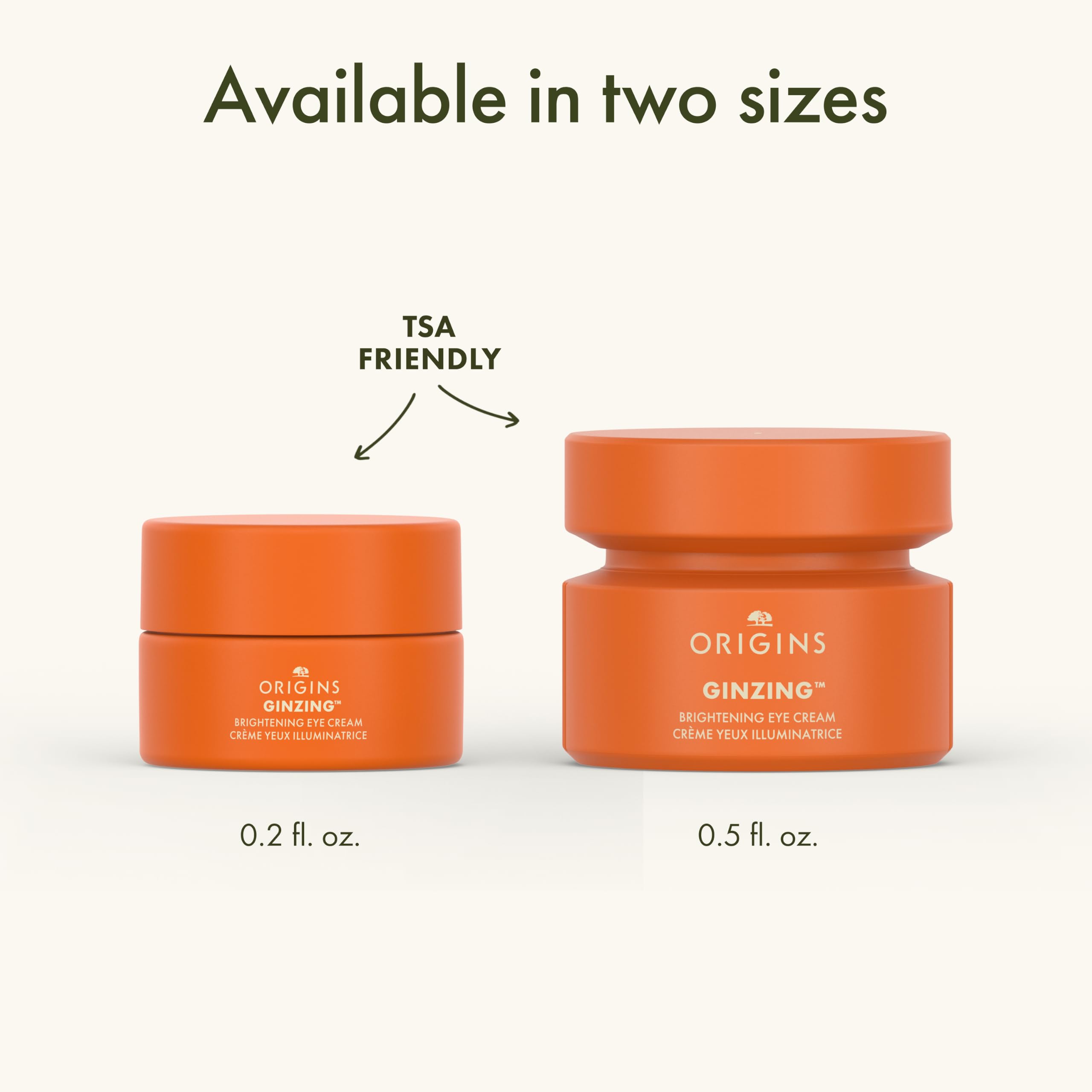 Origins GinZing Brightening Eye Cream with Vitamin C & Niacinamide, 0.5 fl oz