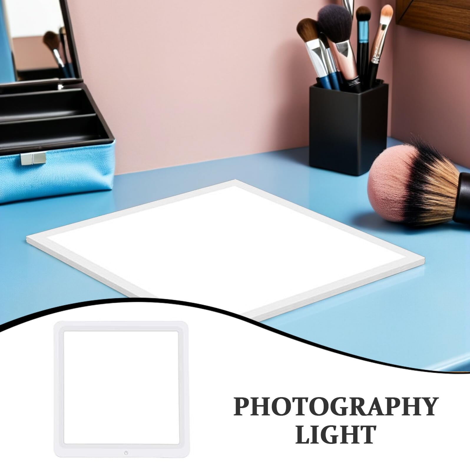 Set Luci LED per Fotografia 30 CM Pannello Luminoso Touch Regolabile Luce Video a LED Portatile per Streaming e Riprese senza Ombre Illuminazione Continua per Studio e Video