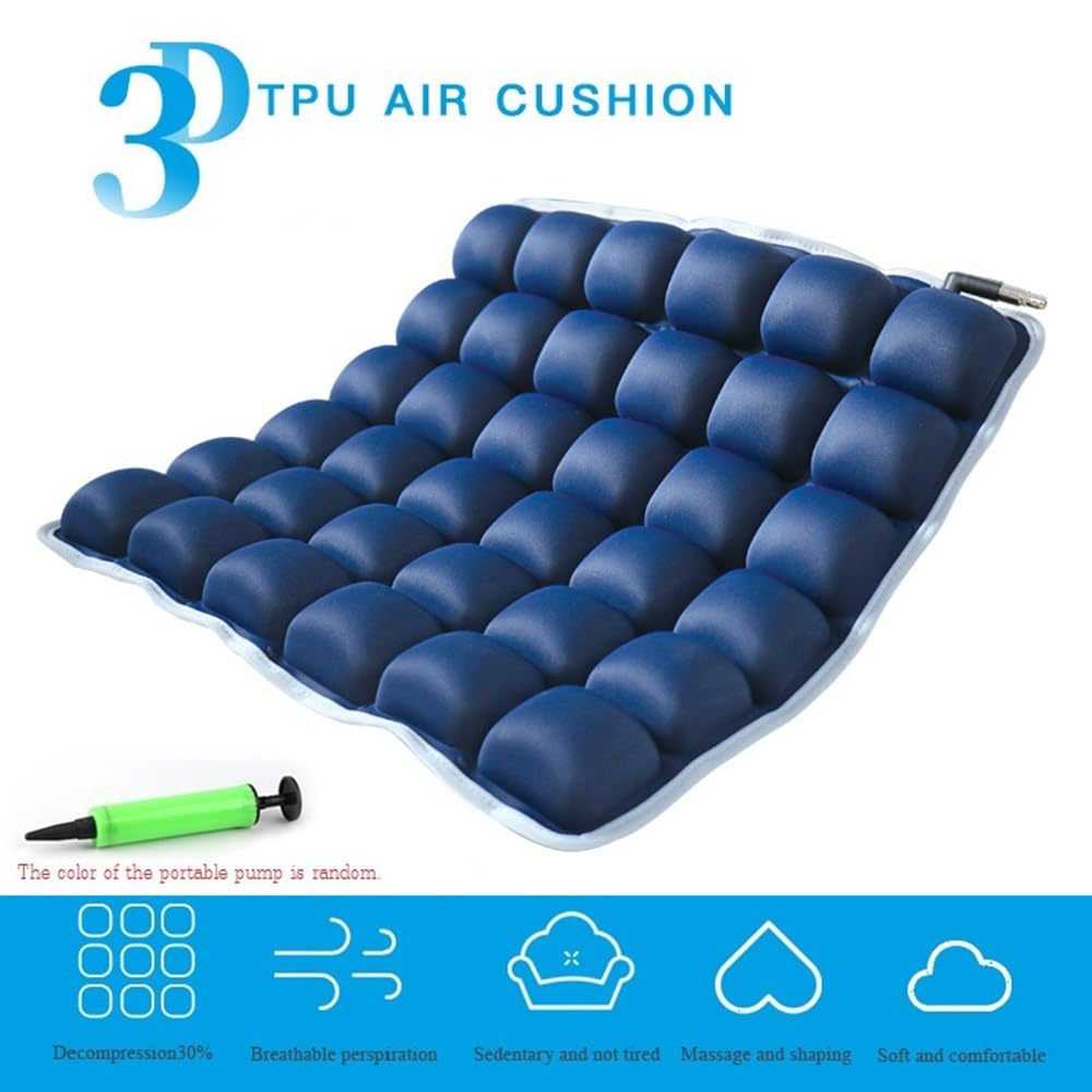 Cojín Antiescaras de Aire, Cojín de Asiento Aire de Descompresión Prevención de Llagas en la Piel