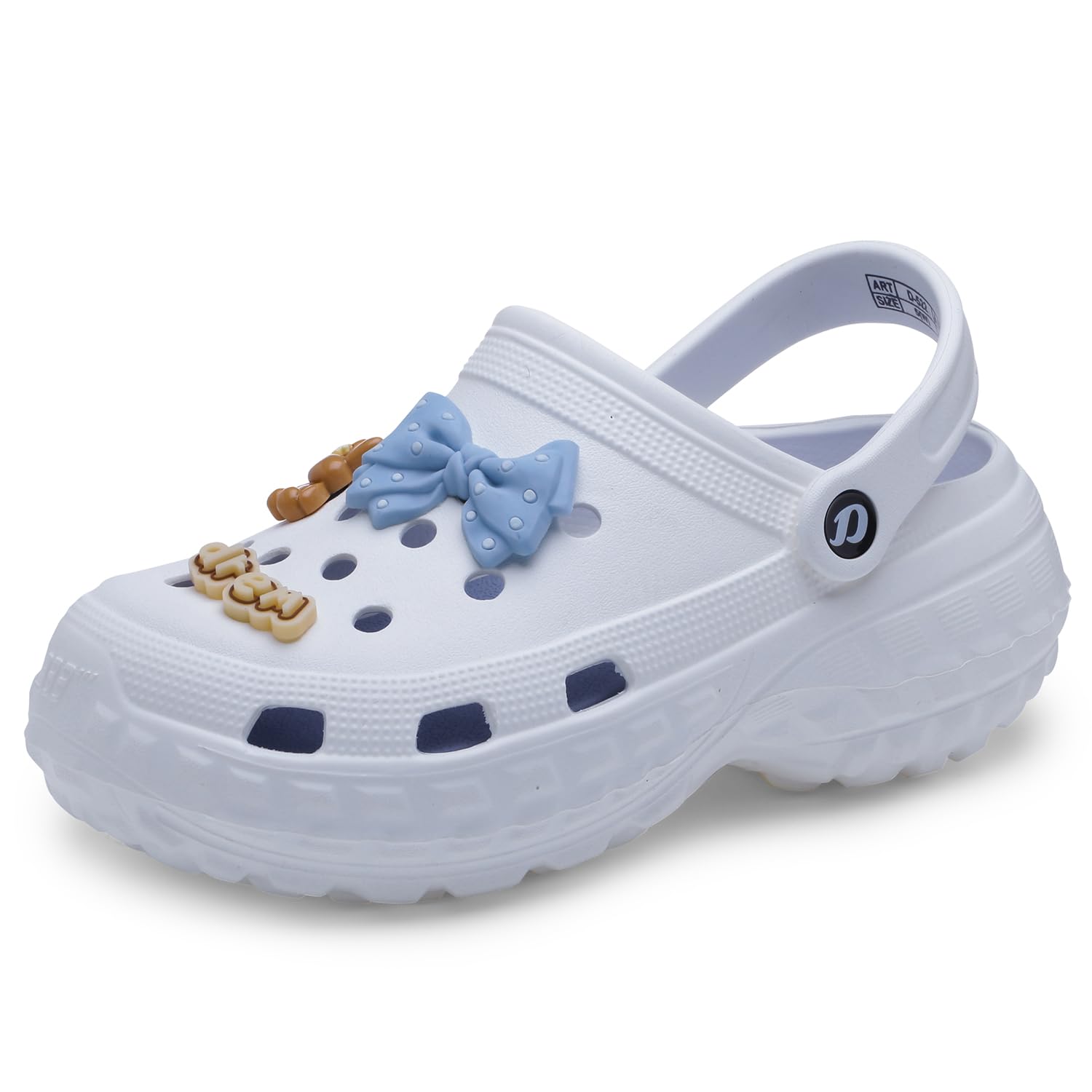 Women's Ultrasoft Charms Clogs/Sandals With Adjustable Back Strap For Adult|Comfortable & Light Weight|Stylish & Anti-Skid|Waterproof & Everyday Use Mules For Girls & Ladies D-522