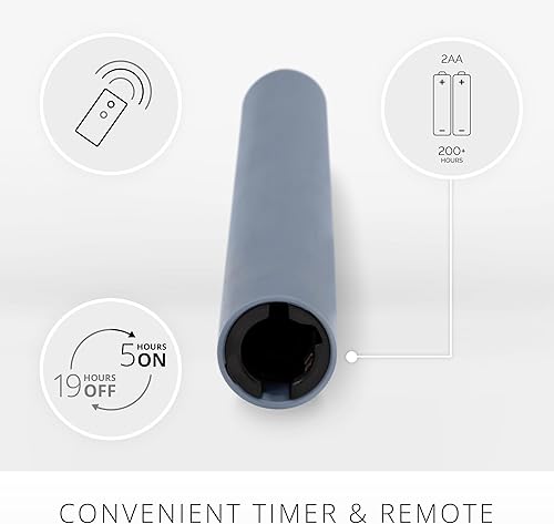 Miniatura 4 de Luminara Juego de 2 velas LED de llama móvil (1 x 9.75), vela sin llama, borde derretido, cera suave, sin perfume (verde)