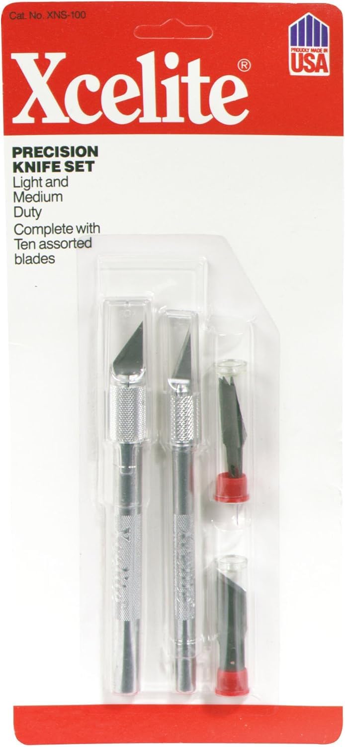 Weller Xcelite XNS100 Set di coltelli di precisione per applicazioni leggere e medie – XN100 e XN200 incl. 10 lame di ricambio