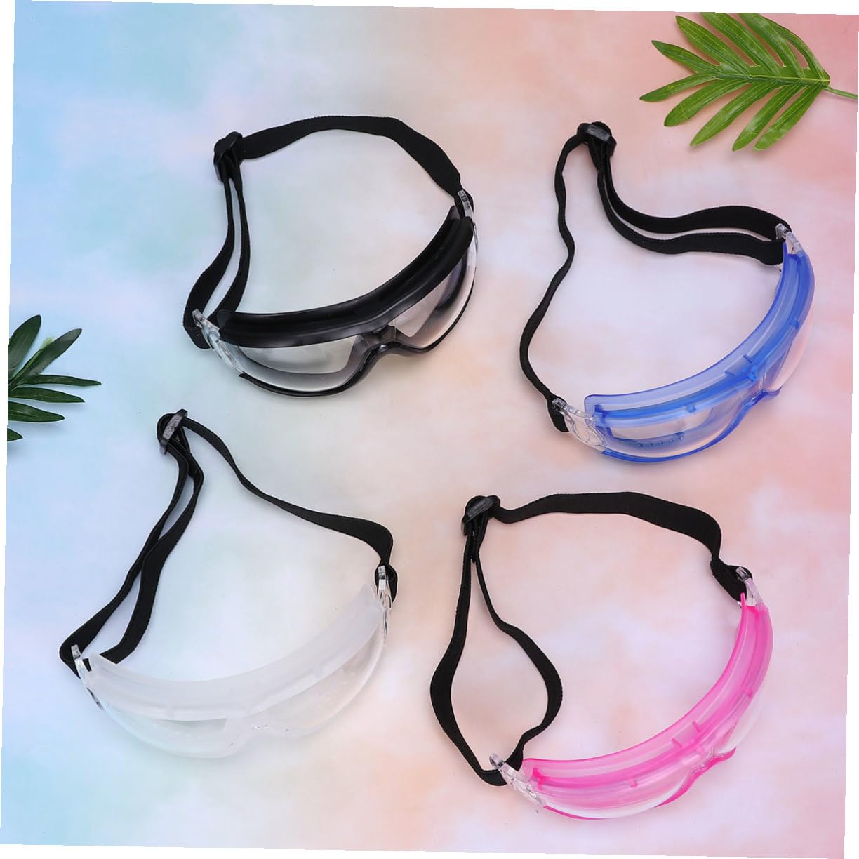 ibasenice 4 pezzi Occhiali Protettivi Antivento e Antipolvere per Ciclismo e Sci Leggeri con Paraspittle Adatti per Uomo Donna e Protezione Outdoor Resistente e Confortevole