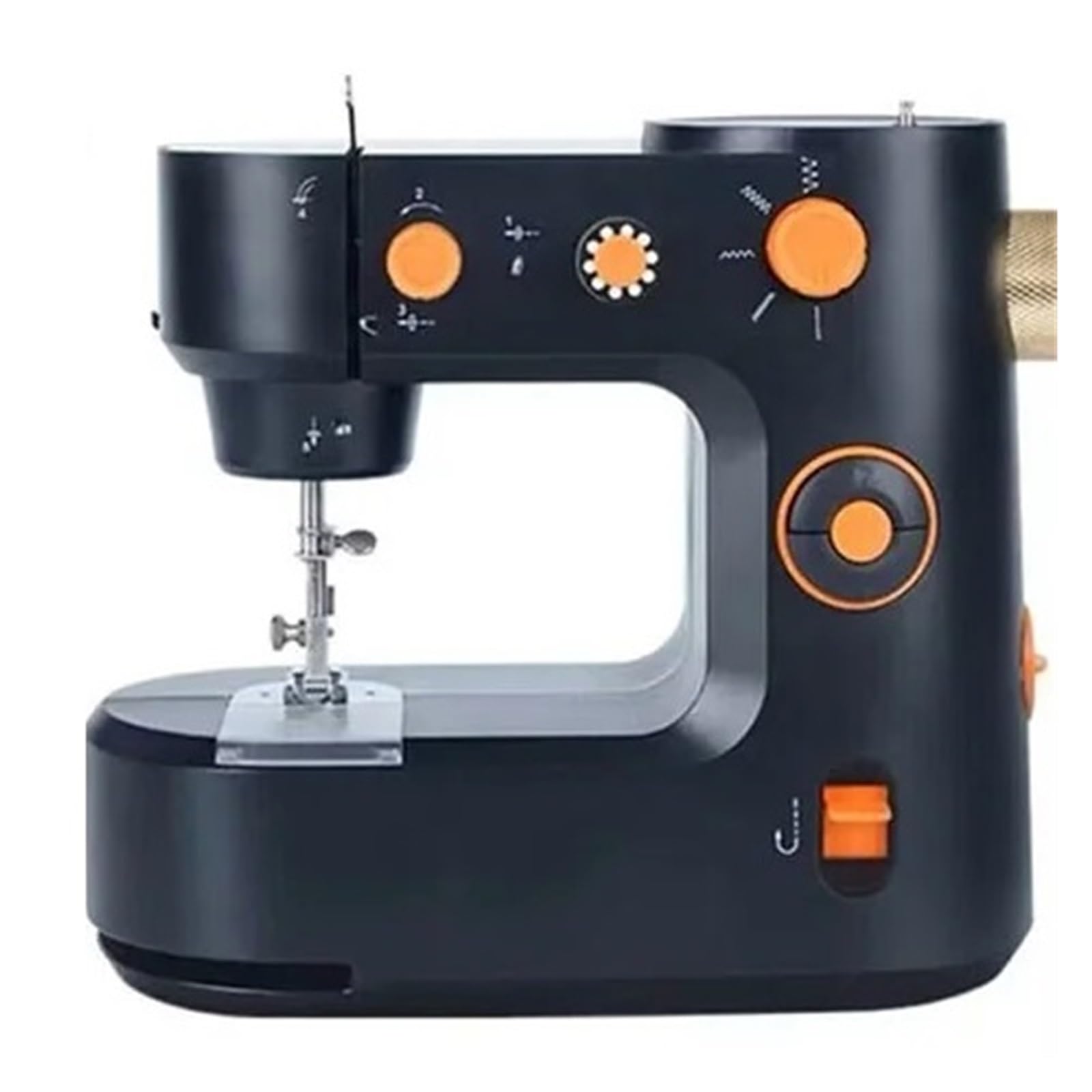 Maszyna do szycia Mini Domowa Mała Maszyna do szycia Wielofunkcyjna Eat Thick Szycie Elektryczna Maszyna do szycia Wszechstronne zastosowania(Black)