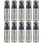Owlyee 2oz Foam Bottle (10PCS) Empty Foaming Pump Dispenser for Hand Soap, Lash Cleanser, Shampoo to Travel (60ml, Black)