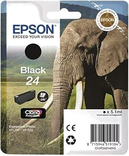 Epson C13T24214010 - 24 - Black - original - blister - ink cartridge - for Expression Photo XP-55, 750, 760, 850, 860, 950, Expression Premium XP-750, 850