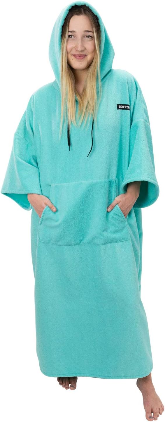 Driftsun Surf Poncho, Privacy Changing Robe Poncho - Light Teal