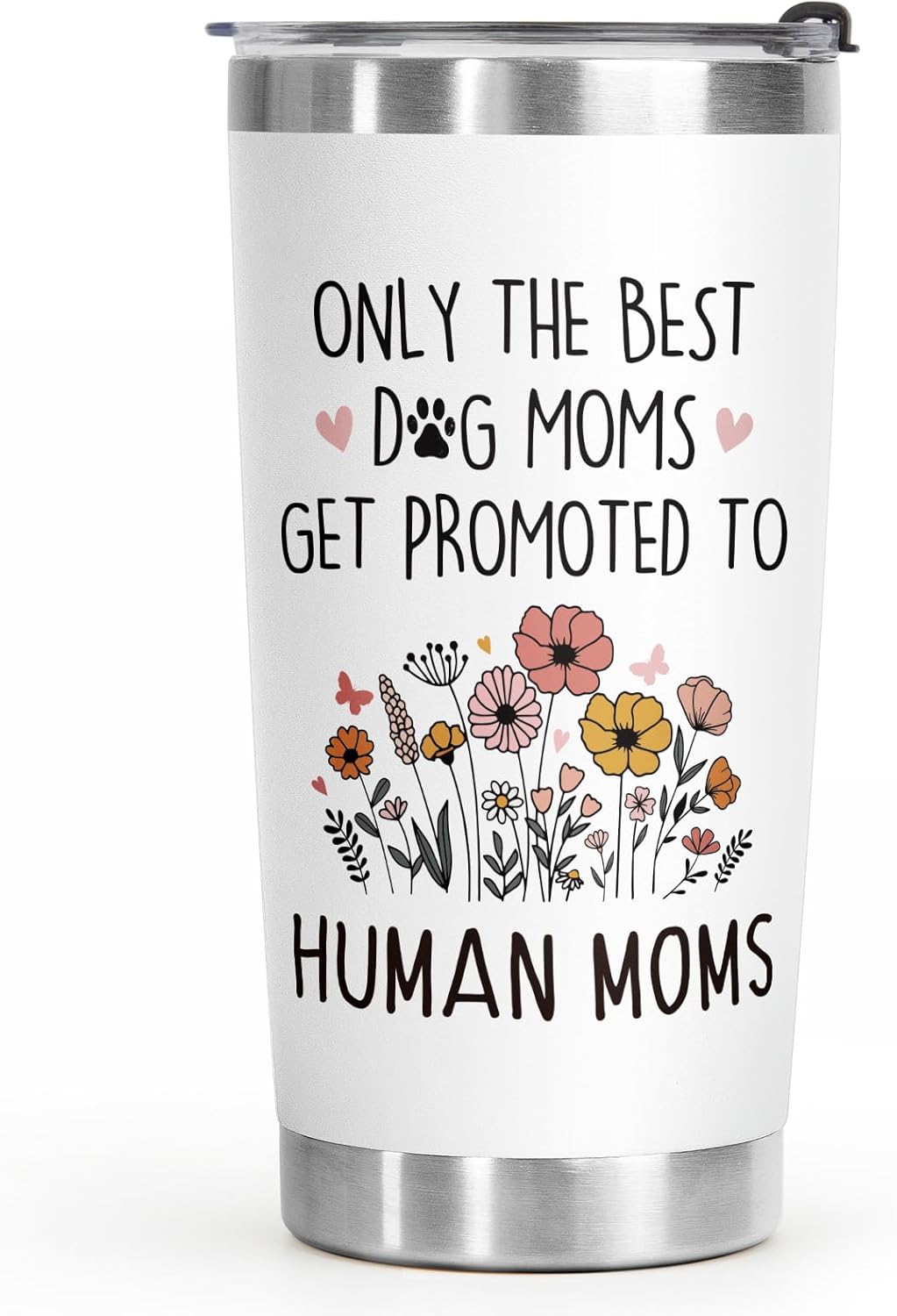 BaubleDazz Mom to be Gift, Pregnancy Gifts for New Mom, First Time Moms, Mama, Mommy To Be, Congrats On Pregnancy Gift for Wife Daughter Friend, Only the Best Dog Moms Get Promoted to Human Moms