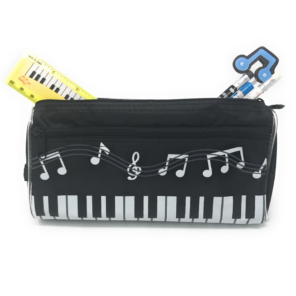 Astuccio per matite retrò anni '80 vintage anni '90 Astuccio per penne di grande capacità Astuccio per cancelleria Portapenne portatile Organizzatore da scrivania con doppie cerniere per adolescenti