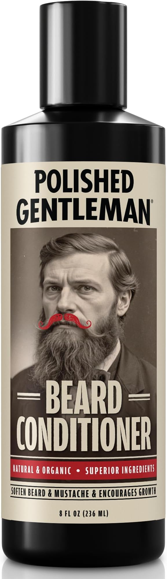 Men’s Beard Conditioner with Tea Tree Oil – Concentrated Rinse-Out Formula for Softer, Fuller-Looking Beards & Healthy Facial Hair, 8 oz