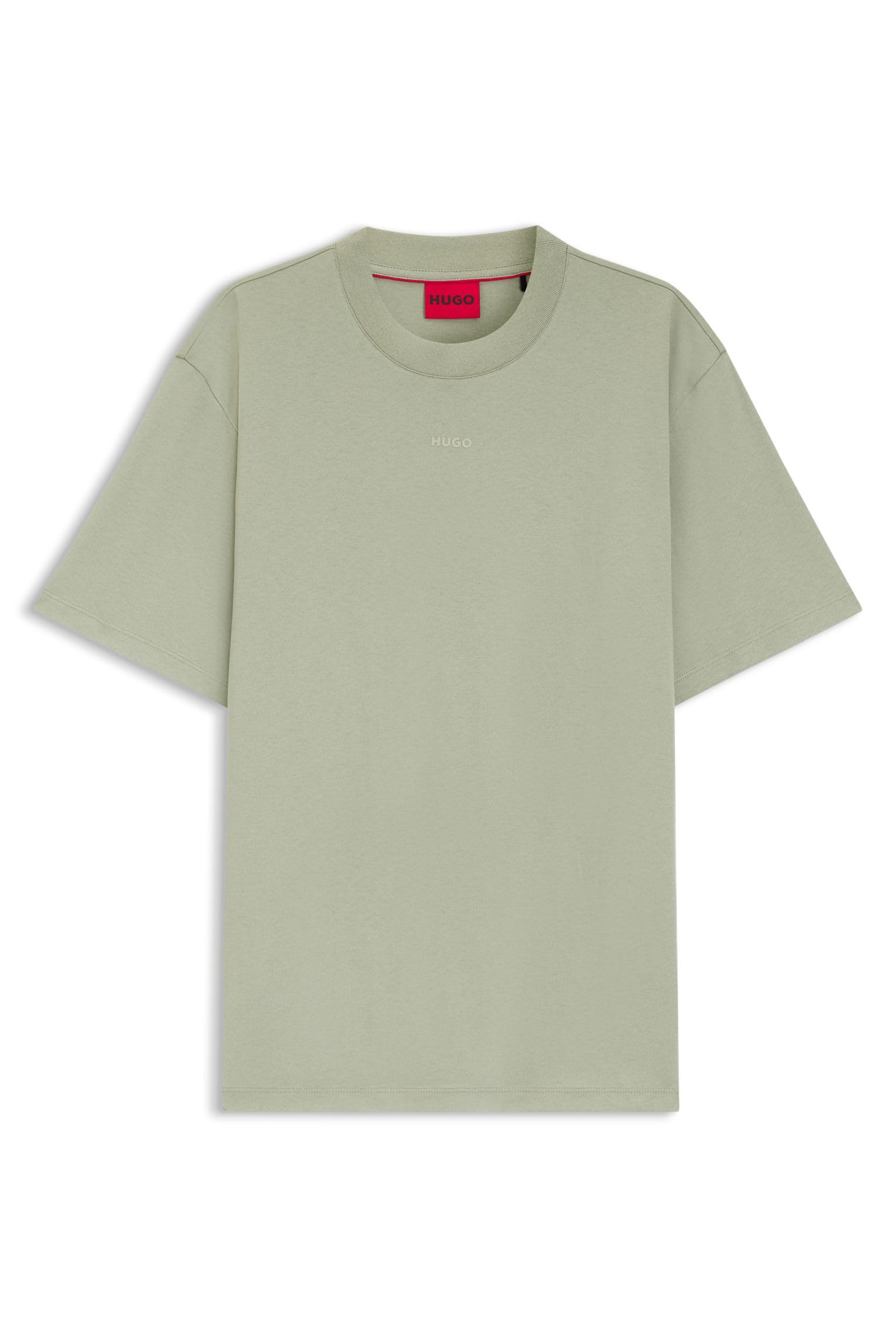 HUGO Camiseta de Manga Corta con Logotipo Central Pequeño Camiseta Hombre
