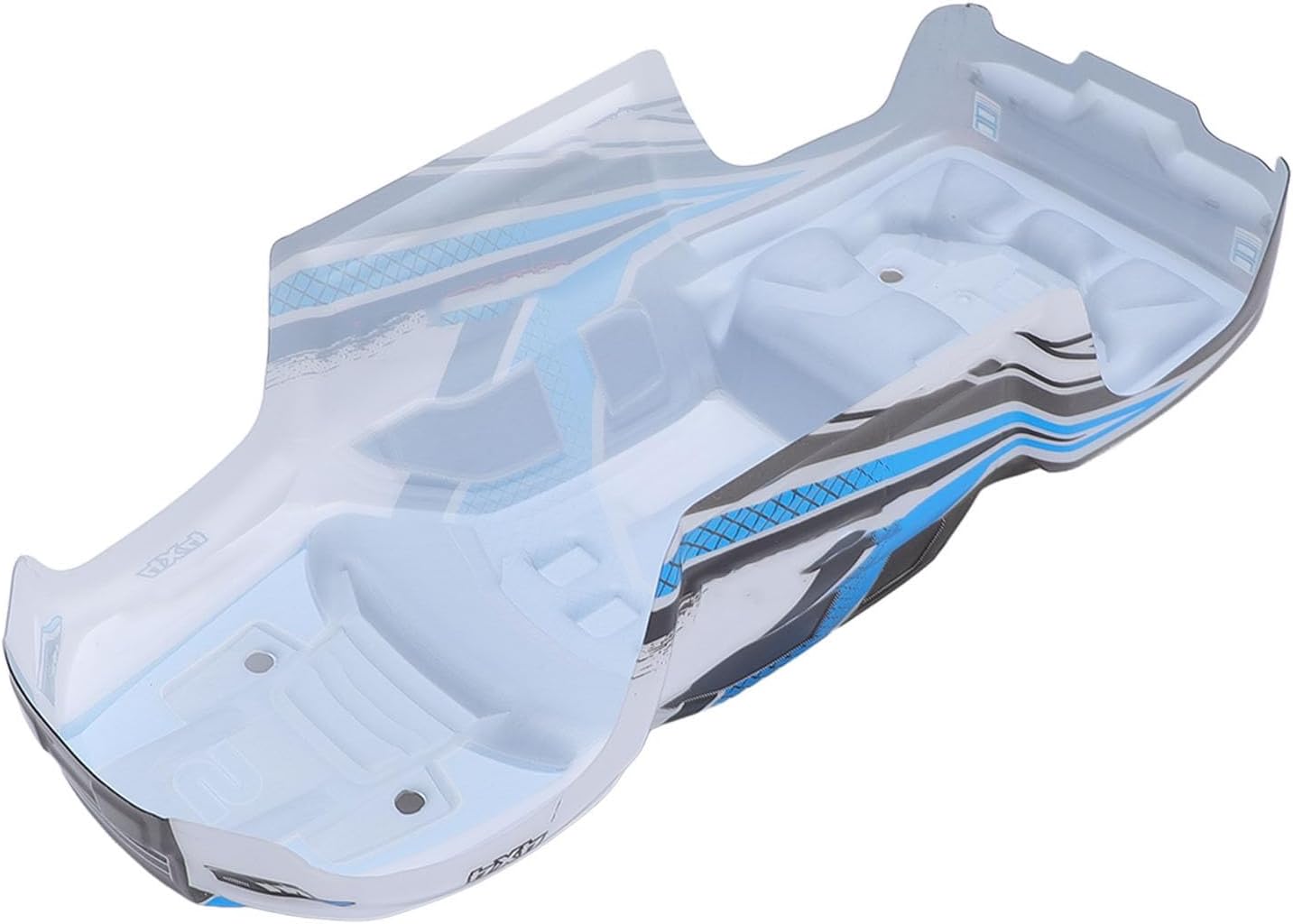 Replacement RC Car Shell Cover Durable Lightweight Sporty Design Easy Install Spare Body Shell for Remote Control Car Enthusiasts PVC Material (Blue)