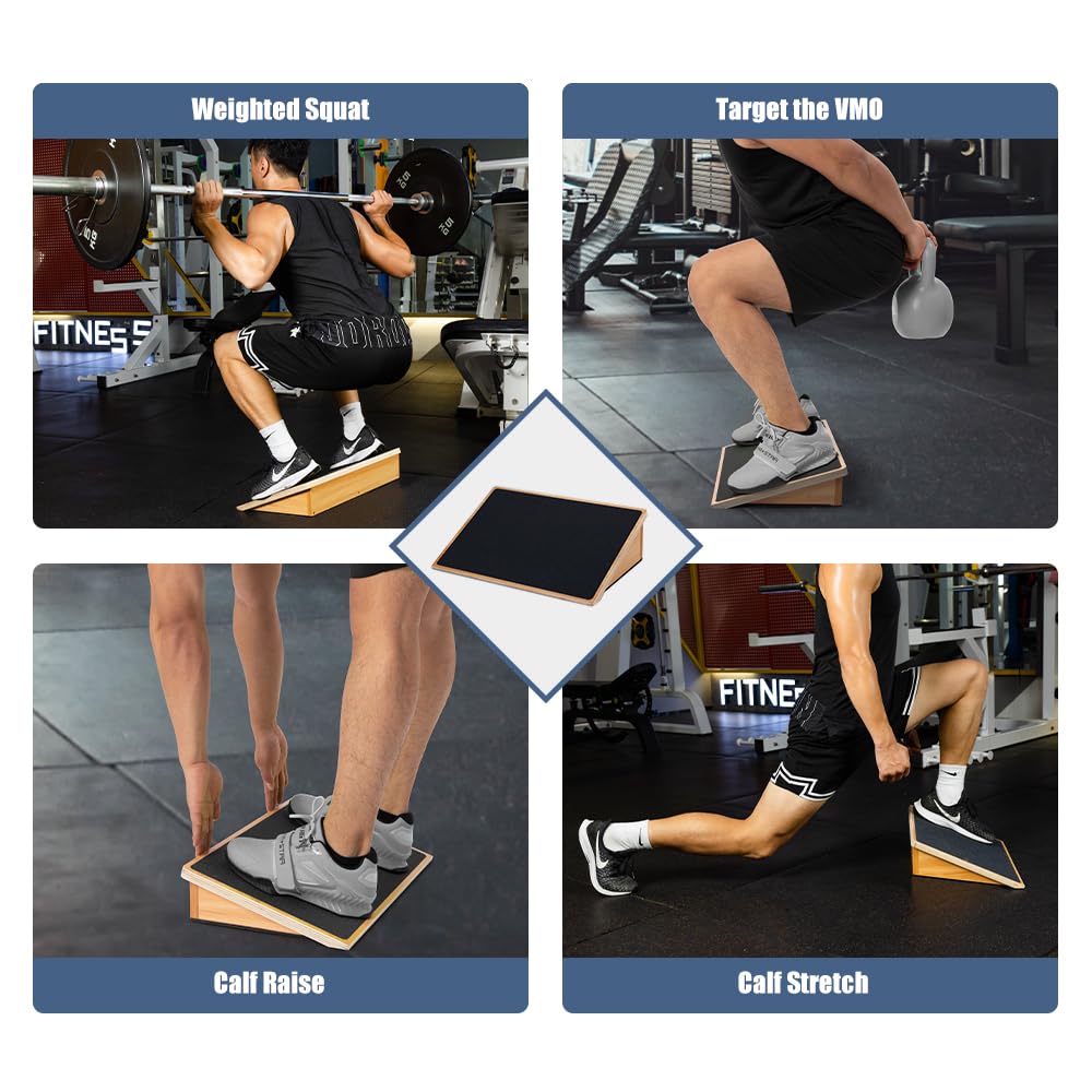 Planche De Squat Inclinée | Wedge De Squat Surélevé, Antidérapant