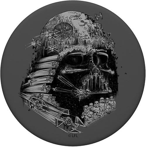 Miniatura 3 de Star Wars Darth Vader - Máscara de imperio detallada, PopSockets PopGrip agarre intercambiable para teléfonos y tabletas