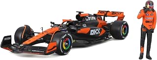 Bburago 1:24 2024 Race McLaren MCL38 with Figure, Piastri #81