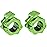 1 Inch Barbell Clamps Clip Quick Release Locking Barbells Pro Workout Professional Weight Collar Clips Lock 1\'\' Diameter Standard Bar (Green)