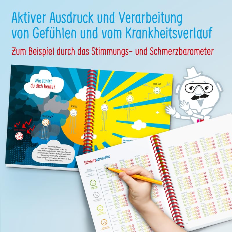 Kinderherzbuch Verlag – Kinderbuch Öffne Dein Herz: Herzmedizin Mitmachbuch für Kinder (4-11 Jahre) über Herzerkrankung und Behandlung. Mutmachbuch mit interaktiven Elementen, Texten & Illustrationen