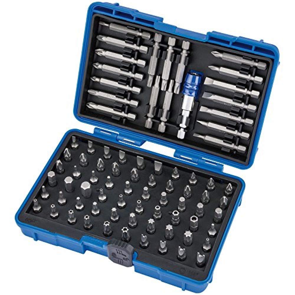 Draper 82396 - Set di cacciaviti e porta punte magnetiche, 80 pezzi, colore: Argento