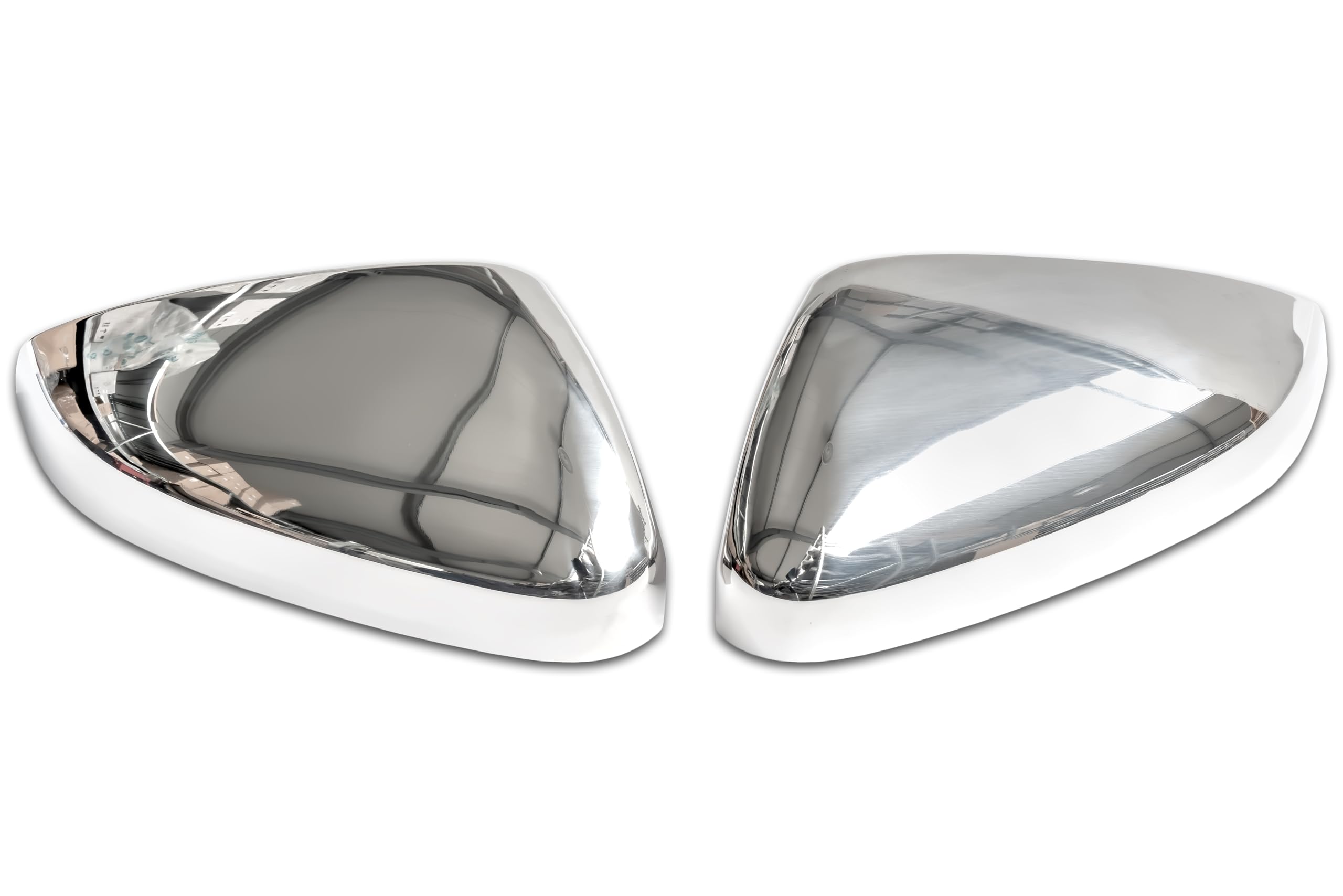RECAMBO | Cubierta de Espejo retrovisor | Compatible con Grandland X | a Partir de 2017 | Acero Inoxidable Cromado | Kit embellecedor para Espejos retrovisores de Coches