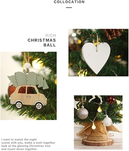 Miniatura 6 de Generic Mini árbol de Navidad de 19.7 pulgadas con luces LED y estrella superior, verde, cloruro de polivinilo