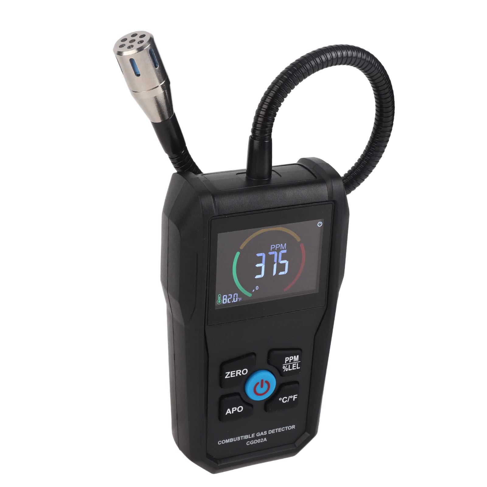 Leckdetektor für Brennbare Gase, Tragbarer Gasdetektor mit LCD-Bildschirm für Rohrleitungen, Verwendet für Methan, Erdgas, und Mehr, Lecktester 1 UEG 50 50.000 Ppm