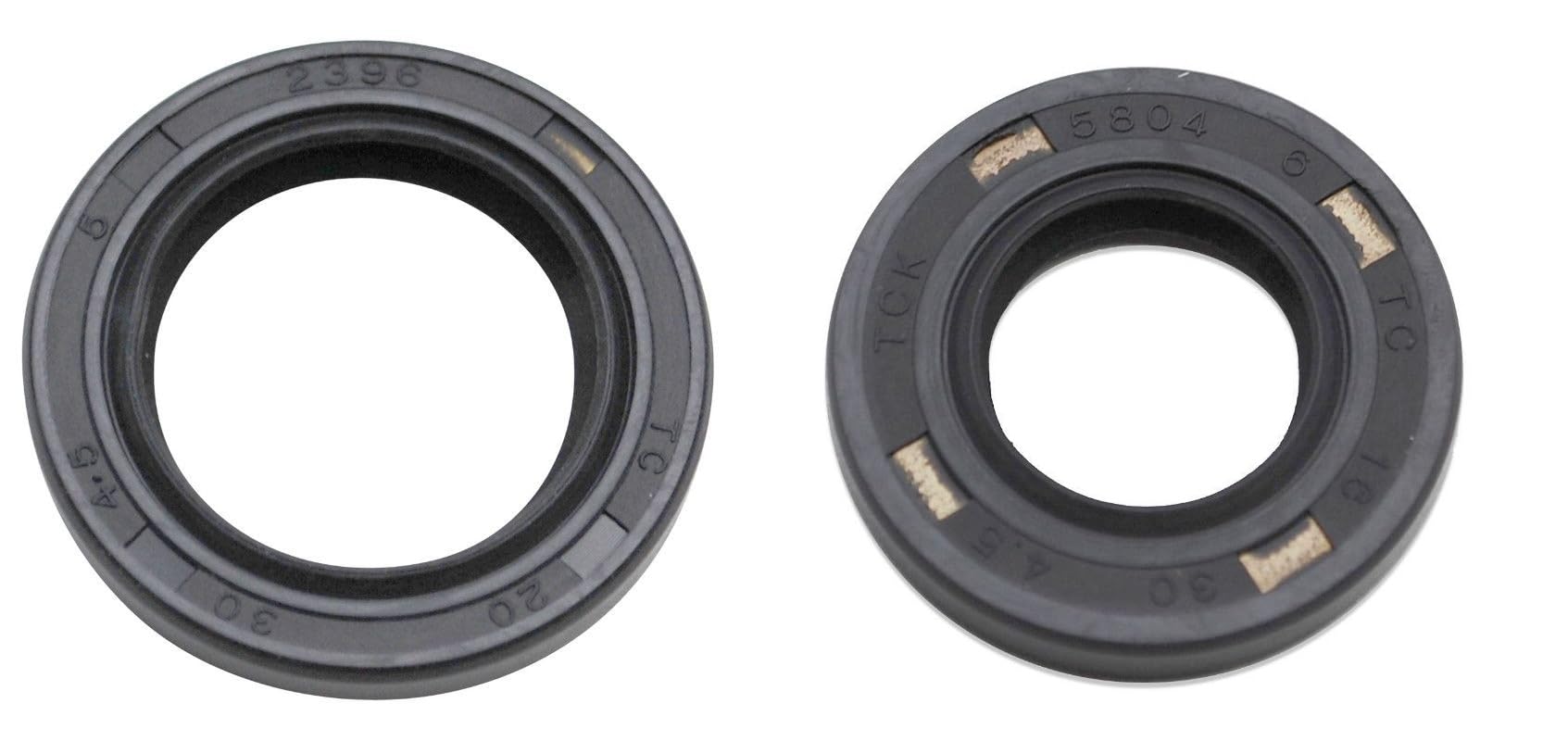cyclingcolors SPI Gasket Anti-Leak Ring Motorbike Moped Compatible with Peugeot 103, Right 16 x 30 x 4.5 mm + Left 20 x 30 x 4.5 mm