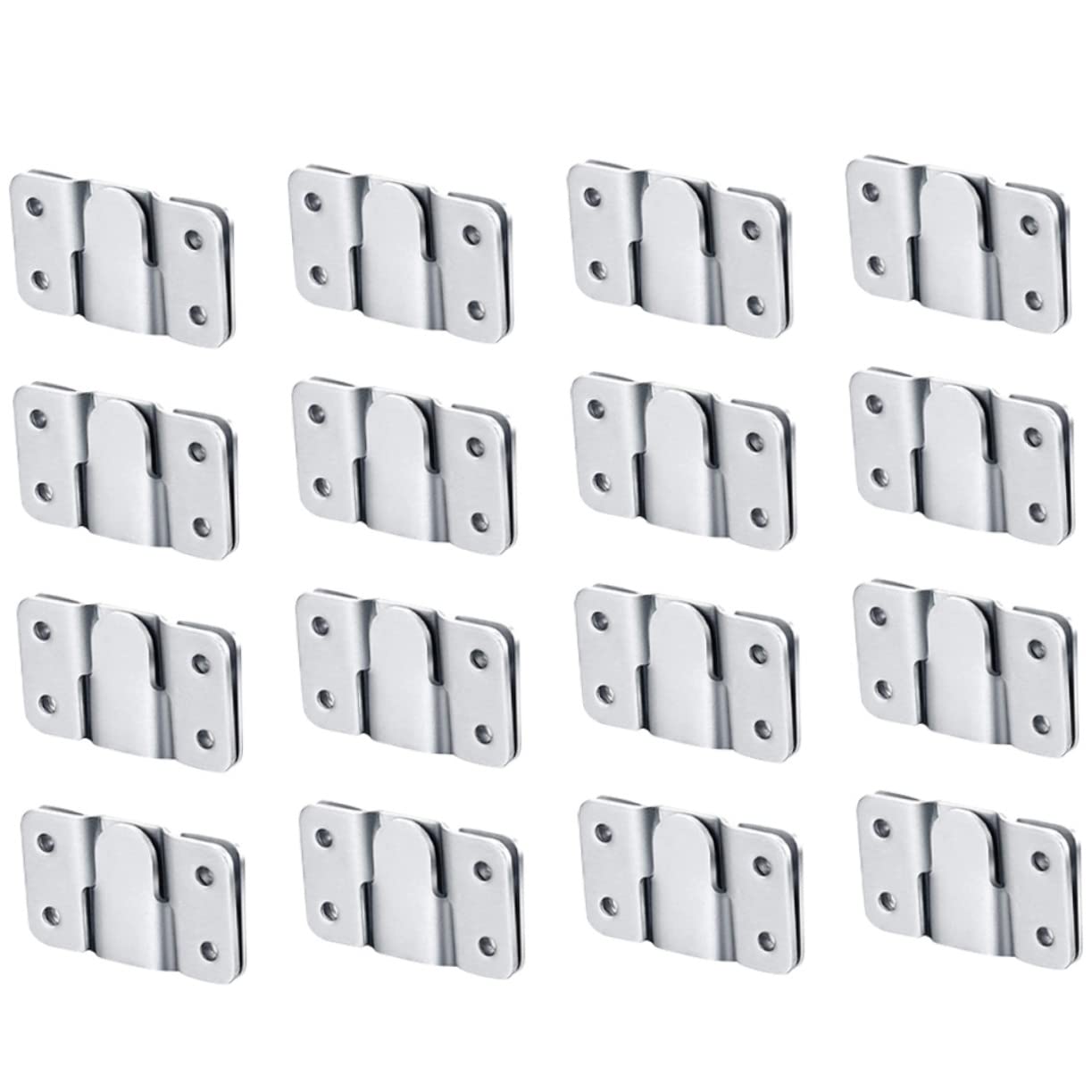 Supports de cadre pour miroirs en inox : fixation murale invisible 16 paires