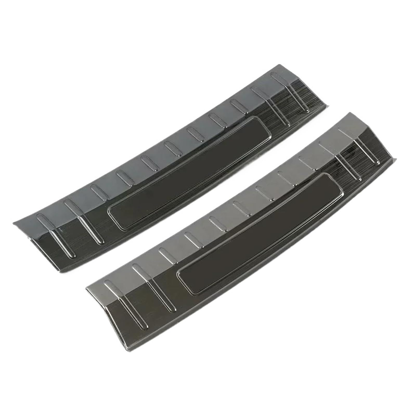 Embellecedor Parachoques Trasero para VW para T-Roc TROC 2017-2024 Protector Umbral Puerta Acero para Portón Trasero(Black)