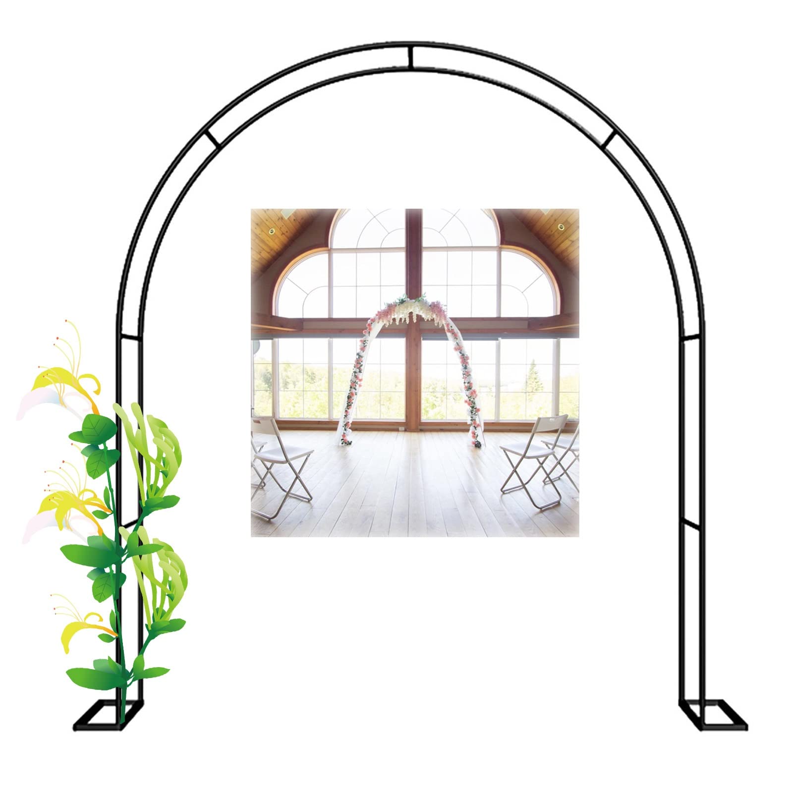 Arche en métal pour plantes grimpantes support vigne extérieur