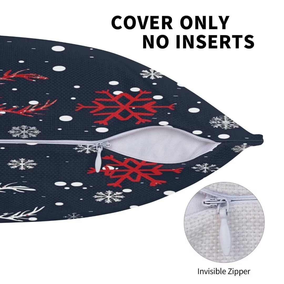 ANRODUO Federe Per Cuscini Da Esterno 30x50 Cm – 2 Pezzi, Blu Navy, In Finto Lino Impermeabile, Per Mobili Da Giardino, Balcone E Panca