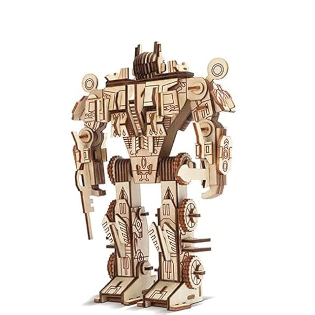 Robots 3D Puzzles,Robots 3D Puzzle,Roboter aus Holz,3D holzpuzzle Kinder,Robot