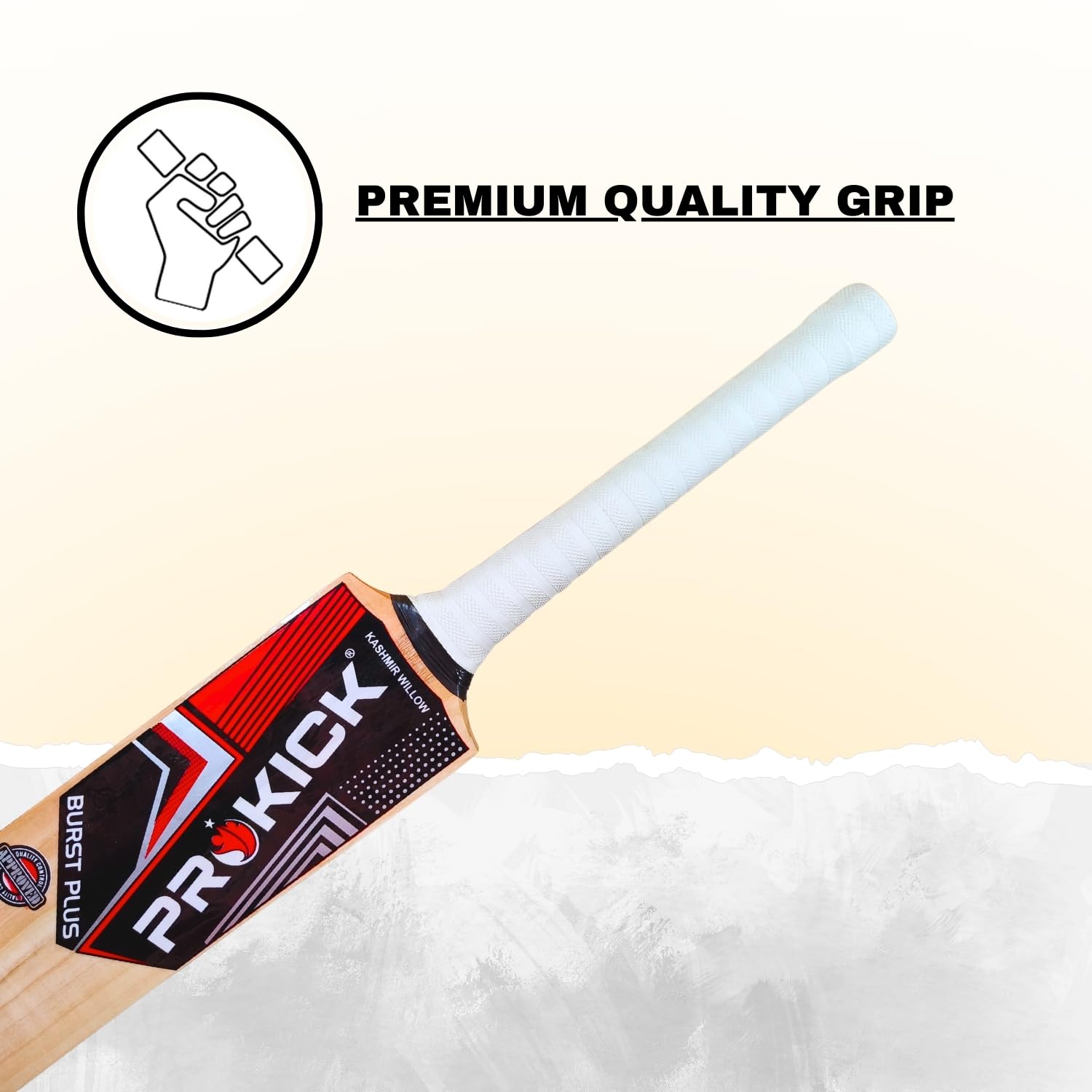 Prokick Burst Plus Kashmir Willow Scoop Cricket Tennis Ball Bat with Cover|Single Blade Full Size Scoop Design Tennis Ball Bat Suitable for Both Hard and Soft Tennis Balls (Size: Short Handle) - Image 5 thumbnail