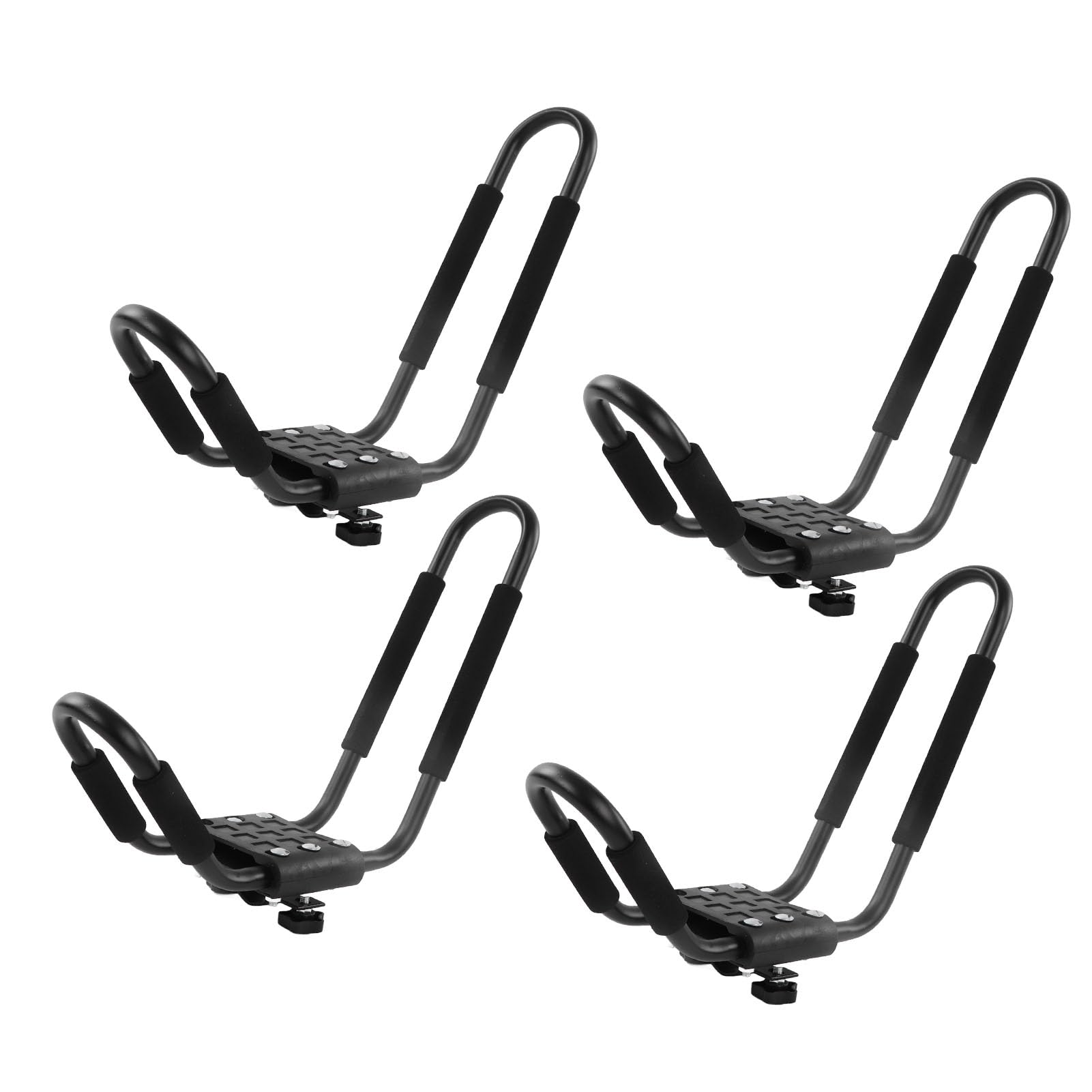 Cocoarm Kajak-Dachmontage-Rack, Kajak-Träger aus Legiertem Stahl, J-Bar-Halterung, 68 Kg, 150 Lbs Kapazität mit 4 Riemen, Breite Öffnung für Kajaks, Kanus, Ski, Surfbretter