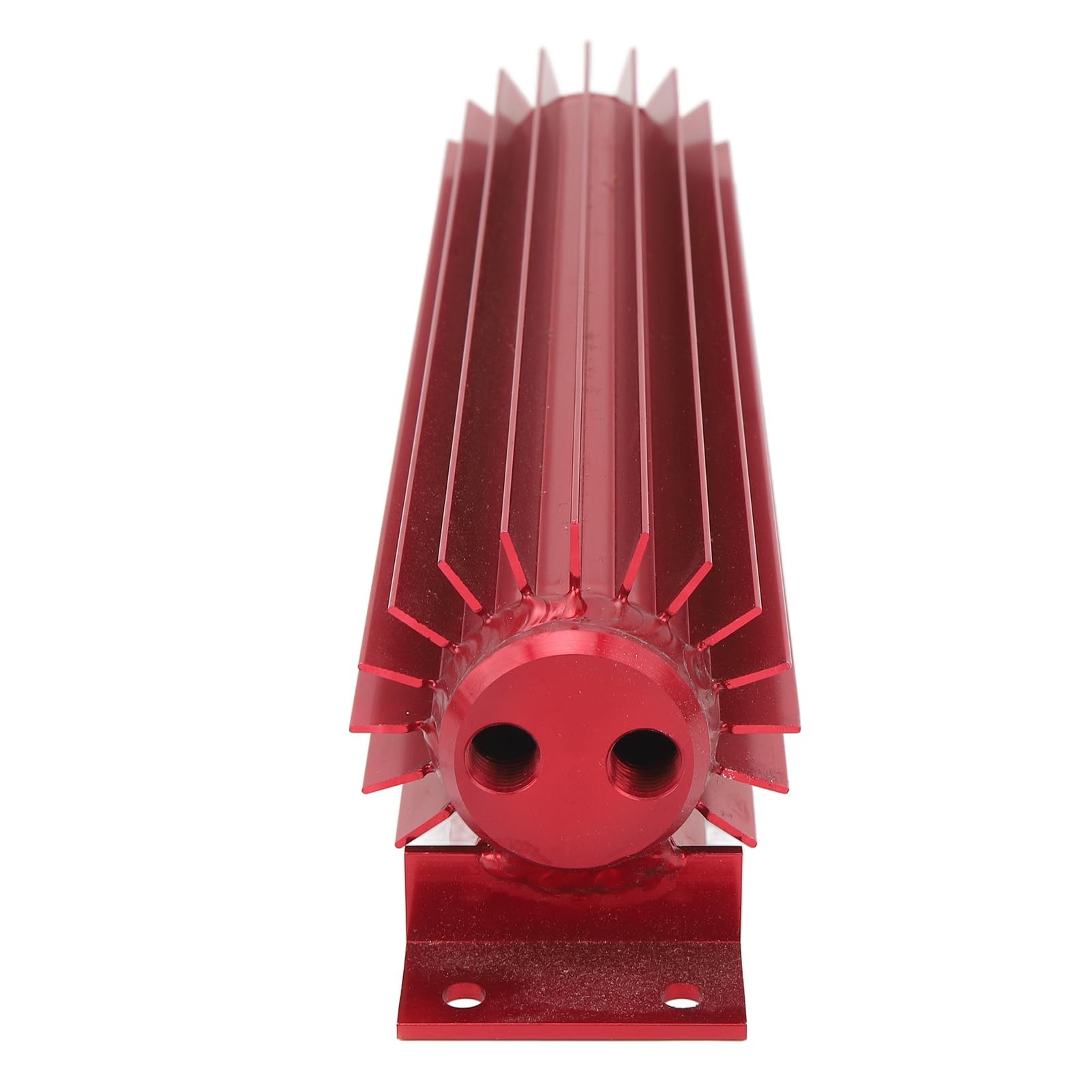 Dissipatore di Calore con Trasmissione a Doppio Passaggio in Alluminio Anodizzato Alettato a Doppio Canale, Universale per Camion per Auto (Rosso)