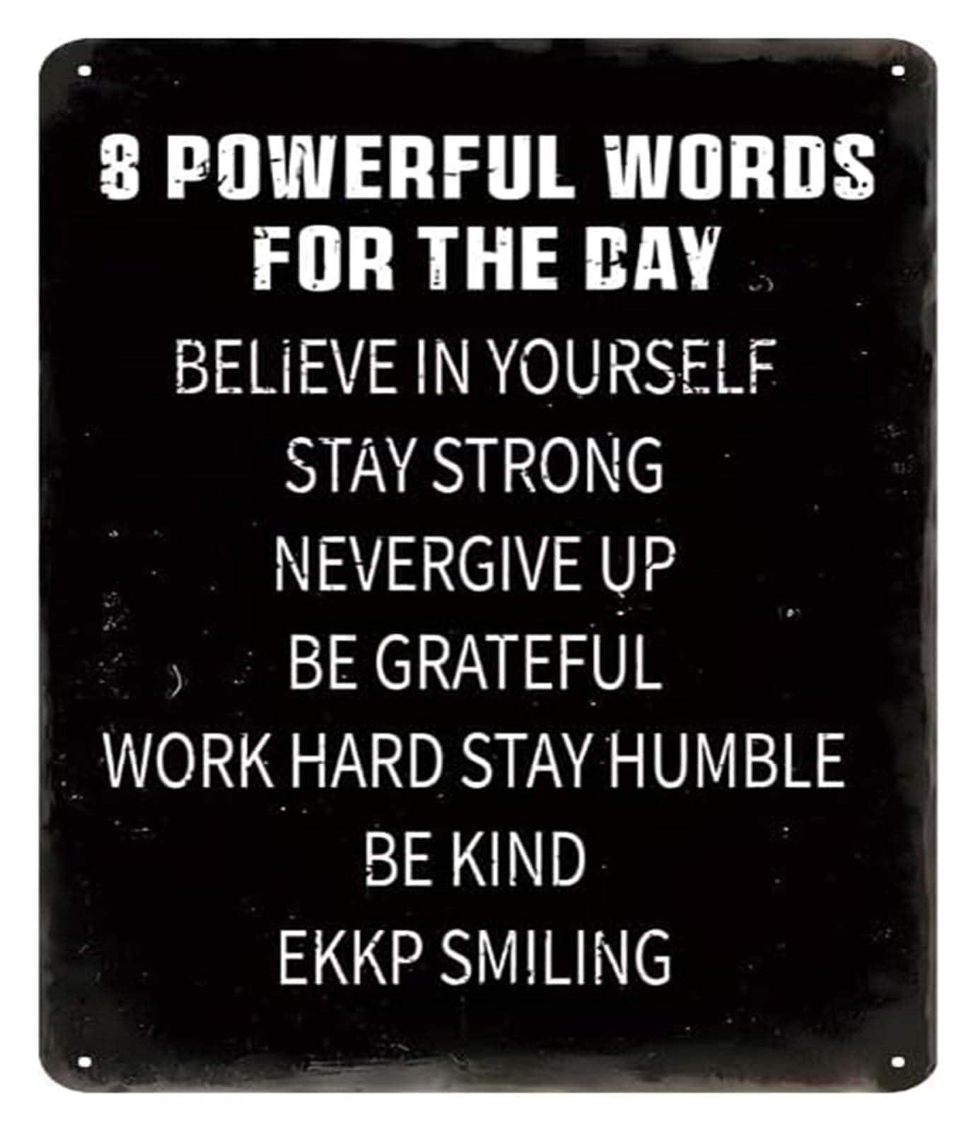ICYJRFHLTF Teen Room Metal Sign Inspirational Wall Decor Motivational Quote for Boys Girls Bedroom Living Room Classroom Dorm 8 X 12 in