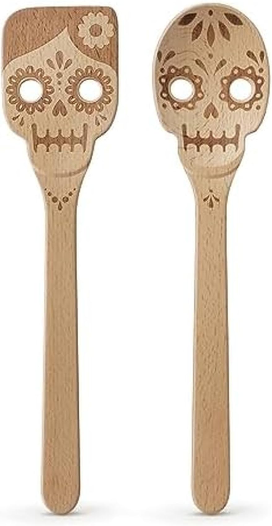 Genuine Fred DEAD SET, Day of the Dead Wooden Spoons, Set of 2